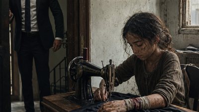 مليونير راح يلم الإيجار… لحد ما لقى طفلة عندها ١٠ سنين بتخيط عشان تعيش، واكتشف الحقيقة اللي أهلها كانوا مخبينها